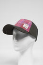 Harris Tweed Baseball Cap Pink/Lilac Check (GA)
