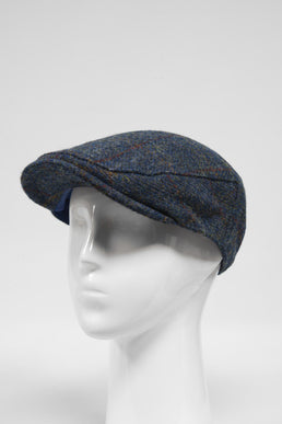 Harris Tweed Flat Cap Blue Multi (HH)