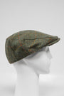 Harris Tweed Flat Cap Sage/Wine/Gold HB (HH)
