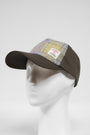 Harris Tweed Baseball Cap Muted Lilac/Green Check (GA)