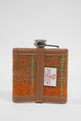 Harris Tweed Hip Flask A0124 (Tan Leather)