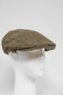 Harris Tweed Flat Cap Green Brown HB HH