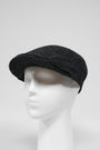 Harris Tweed Flat Cap Dark Charcoal Herringbone (HH)