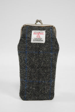 Harris Tweed Spectacle Case GreyWindowpane