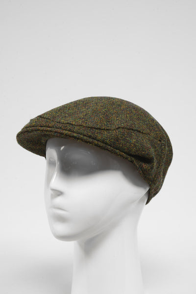 Harris Tweed Flat Cap Woodland Green (HW)