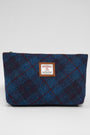 Harris Tweed Toiletries Bag A0174 (C) (Tan Leather)