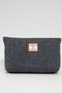 Harris Tweed Toiletries Bag - BC1 (Tan Leather)