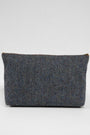 Harris Tweed Toiletries Bag - BC1 (Tan Leather)