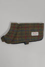 Harris Tweed Cosy Dog Coat Green/Burgundy Multi Prices From