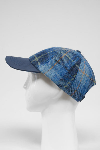 Harris Tweed Baseball Cap Blue Pastels (HH)