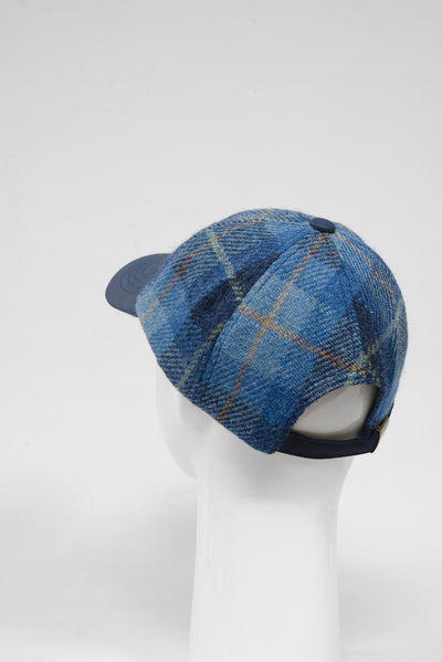 Harris Tweed Baseball Cap Blue Pastels (HH)