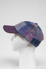 Harris Tweed Baseball Cap Lilac Pastels (HH)