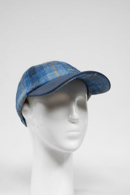 Harris Tweed Baseball Cap Blue Pastels (HH)