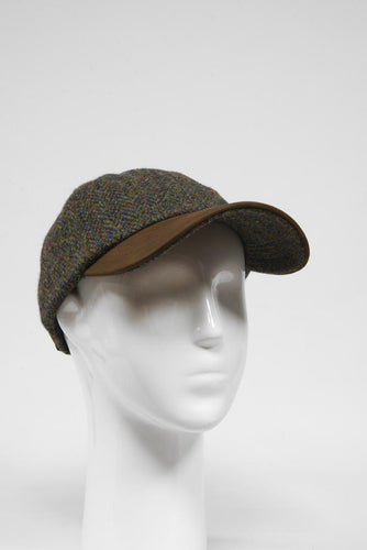 Harris Tweed Baseball Cap - Forrest Herringbone (HH)