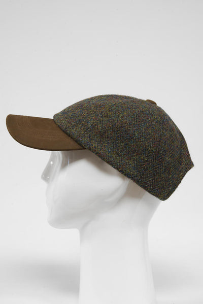 Harris Tweed Baseball Cap Forrest Herringbone (HH)