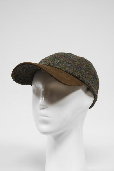 Harris Tweed Baseball Cap Forrest Herringbone (HH)