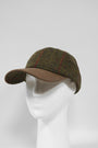 Harris Tweed Baseball Cap Green Check (HH)