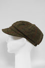Harris Tweed Baker Boy Hat Green Check HH