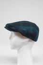Harris Tweed Flat Cap Blue w/Turquoise OC (GA)