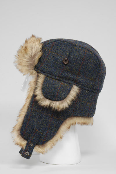 Harris Tweed Trapper Hat A0239