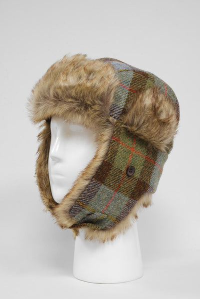 Harris Tweed Trapper Hat A017