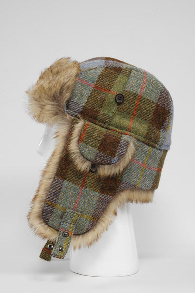 Harris Tweed Trapper Hat A017