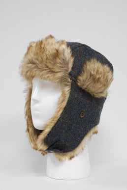 Harris Tweed Trapper Hat A0239