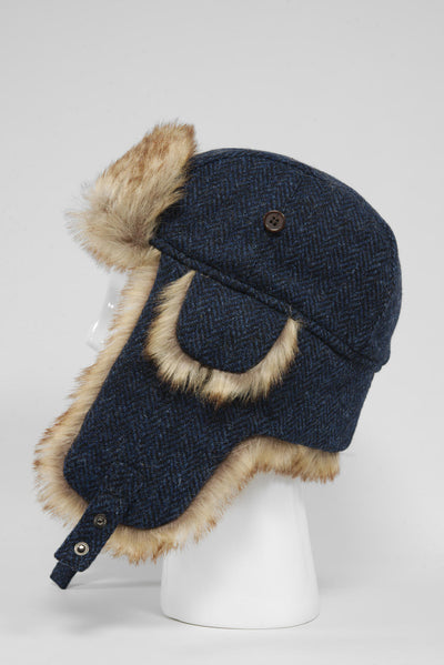 Harris Tweed Trapper Hat HB104