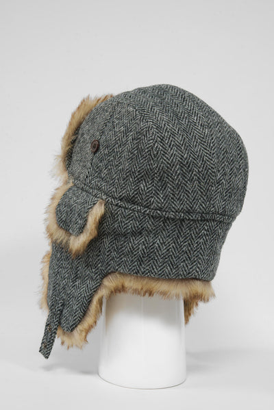 Harris Tweed Trapper Hat HB1
