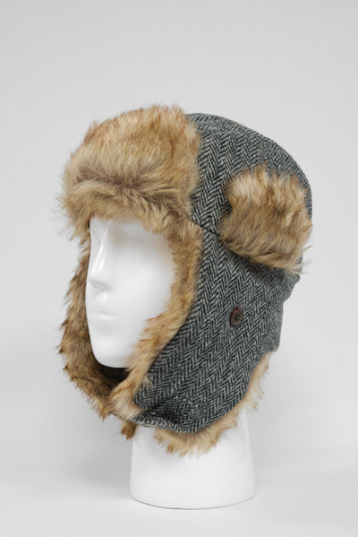 Harris Tweed Trapper Hat HB1
