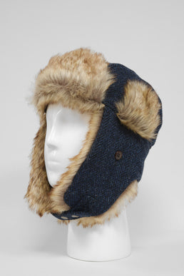 Harris Tweed Trapper Hat HB104