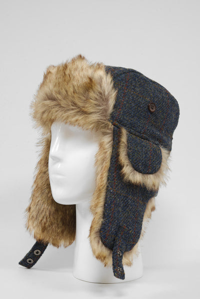 Harris Tweed Trapper Hat A0239
