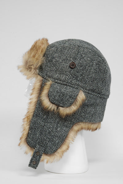 Harris Tweed Trapper Hat HB1