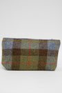Harris Tweed Cosmetic Bag A017 (Brown Leather)