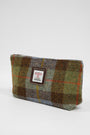 Harris Tweed Cosmetic Bag A017 (Brown Leather)