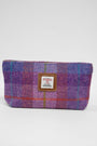 Harris Tweed Cosmetic Bag A0167 (Tan Leather)