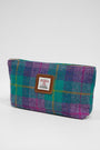 Harris Tweed Cosmetic Bag A0222 (Tan Leather)
