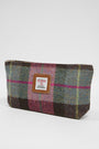 Harris Tweed Cosmetic Bag A0254 (Tan Leather)