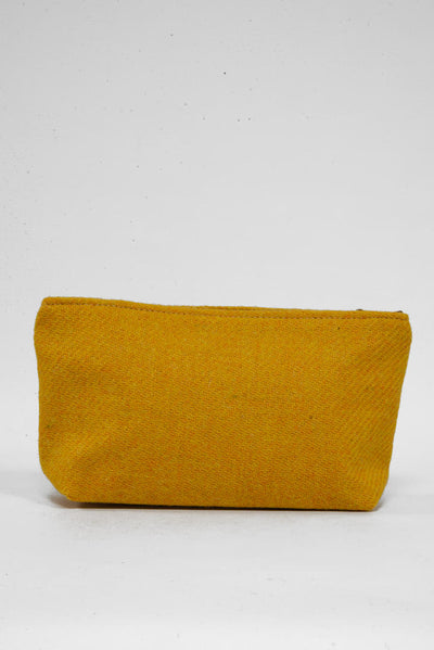 Harris Tweed Cosmetic Bag 233 (Brown Leather)