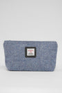 Harris Tweed Cosmetic Bag 228 (Black Leather)