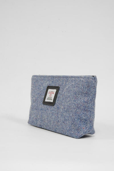 Harris Tweed Cosmetic Bag 228 (Black Leather)