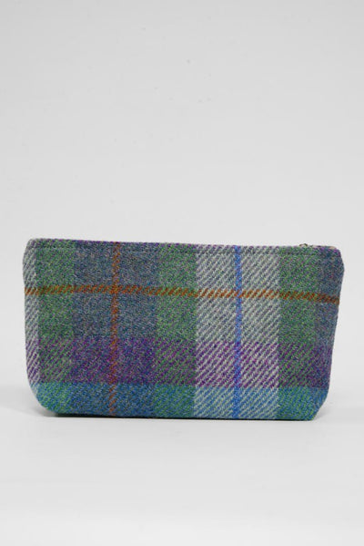 Harris Tweed Cosmetic Bag A0173 (Tan Leather)