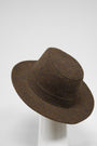 Harris Tweed Fedora Hat Brown Mix