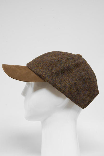 Harris Tweed Baseball Cap - Brown Mix HH