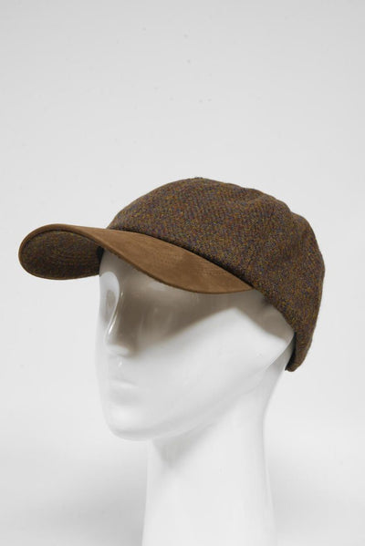 Harris Tweed Baseball Cap - Brown Mix HH