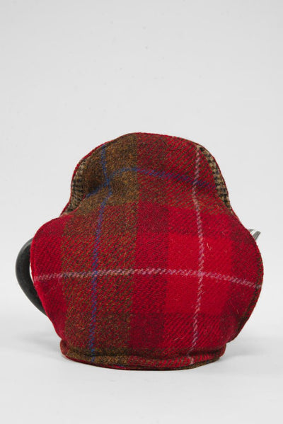 Harris Tweed Tea Cosy A001 Purple Navy Heart