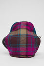 Harris Tweed Tea Cosy Fuchsia Brown Check Midge