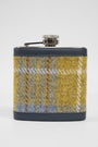 Harris Tweed Hip Flask A0102 Navy Leather