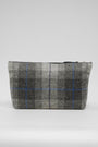 Harris Tweed Toiletries Bag A0187 Black Leather