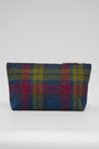Harris Tweed Toiletries Bag - A0195 Brown Leather
